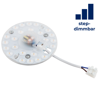 LED-Modul McShine, Umrüstsatz mit Magnethalterung, Ø12,5cm, 12W, 1050lm, 3000K 