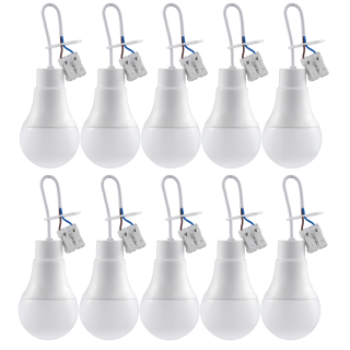 LED-Renovierleuchte McShine "LR-9" 9W, 900lm, 4000K, 19cm Kabel, 10er-Pack 