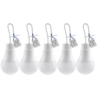 LED-Renovierleuchte McShine "LR-9" 9W, 900lm, 4000K, 19cm Kabel, 5er-Pack 