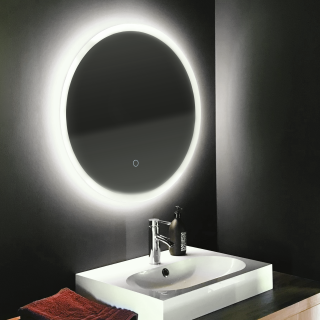 LED-Spiegel McShine Smart mit Touch-Funktion, dimmbar, 18W, 2.300lm, rund 