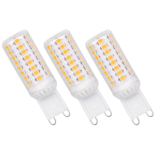 LED-Stiftsockellampe, G9, 4,9W, 540lm, 3000K, 230V, dimmbar, 3er-Pack