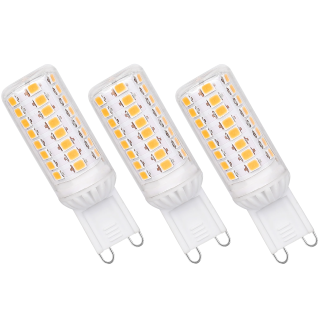 LED-Stiftsockellampe, G9, 4,9W, 540lm, 4000K, 230V, dimmbar, 3er-Pack