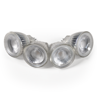 LED-Strahler McShine "MCOB" MR11 / G4, 3W, 250lm, warmweiß, 4er-Pack 