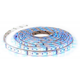 LED-Stripe 60LED/m, 1000lm/m, 9W/m, 12V, RGB + neutralweiß 4000k, 5m 