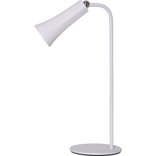 LED-Tischleuchte "Functional", weiß, Metall, dimmbar, Standfuß