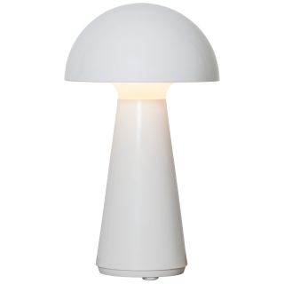 LED-Tischleuchte "Mushroom", 16x28cm, weiß, Akku, Ladekabel, outdoor 