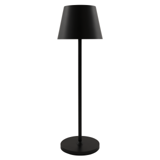 LED-Tischleuchte ROLF KERN „Club“ 38cm, schwarz, Akku, dimmbar 