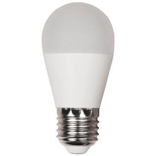 LED Tropfenlampe McShine, E27, 7W, 600lm, 160°, 3000K, warmweiß, Ø45x88mm 