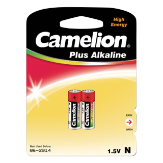 Lady-Batterie CAMELION Plus Alkaline, 1,5V, Typ LR1, 2er-Blister 