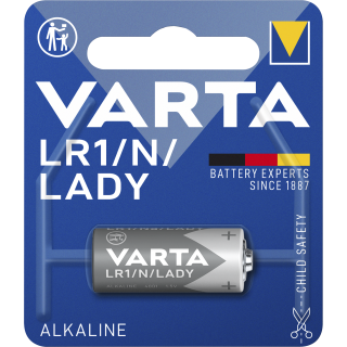 Lady-Batterie VARTA "Electronics" 1,5 V, Typ LR1, 1er-Blister 