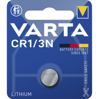 Lithium-Knopfzelle VARTA "Photo", CR1/3n, CR11108, 170mAh, 3V, 1er-Blister 