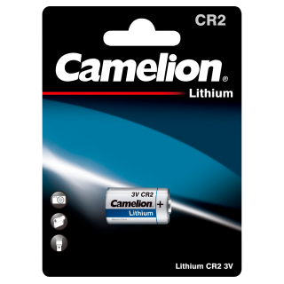 Lithium-Photobatterie CAMELION, CR2, 3 V, 1er-Blister 