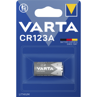 Lithium-Photobatterie VARTA, CR 123A, 3 V, 1er-Blister 