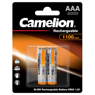 Micro-Akku CAMELION 1,2 V, 1.000 mAh, Typ AAA, NiMH, 2er-Blister 