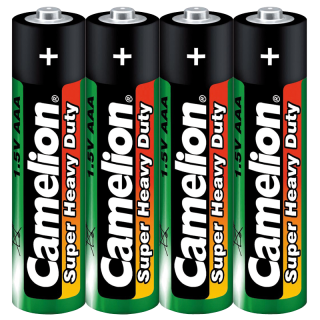 Micro-Batterie CAMELION Super Heavy Duty, 1,5 V, Typ AAA/R03, 4er-Pack 