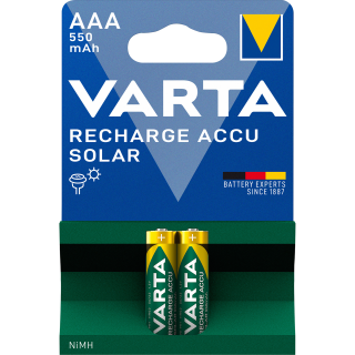 Micro-Batterie NiMH, VARTA, AAA, HR03, 1.2V/550mAh, 2er-Pack 