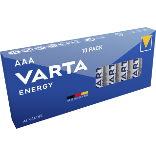 Micro-Batterie VARTA "Energy" Alkaline, Typ AAA, LR06, 1,5V, 10er Pack 