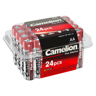 Mignon-Batterie CAMELION Plus Alkaline, 1,5 V, Typ AA/LR6, 24er-Haushaltspack 