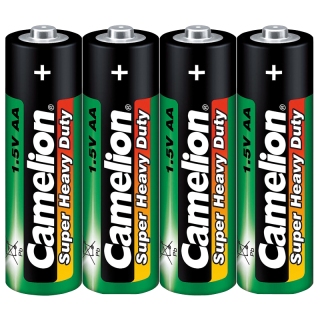 Mignon-Batterie CAMELION Super Heavy Duty, 1,5 V, Typ AA/R6, 4er-Pack 