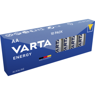 Mignon-Batterie VARTA "Energy" Alkaline, Typ AA, LR06, 1,5V, 10er Pack 