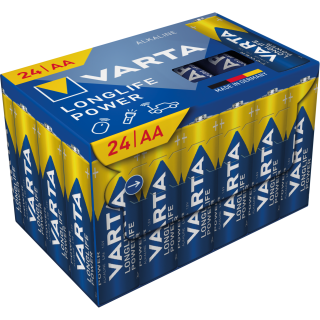 Mignon-Batterie VARTA "Longlife Power", 1,5V, Typ AA/LR6, 24er-Pack 