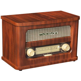 Nostalgie Radio MADISON "MAD-RETRORADIO" Bluetooth, FM-Radio, Akku 