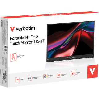 Portable Monitor Verbatim LIGHT, 14'' (35.56cm), LCD, Full HD 