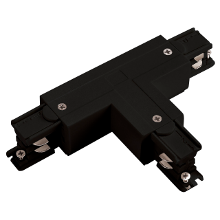 Einspeiser-Steckverbinder "SPS2" für 3-Phasen-Schienensystem, T Links, schwarz 