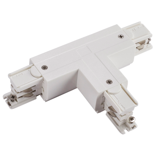Einspeiser-Steckverbinder "SPS2" für 3-Phasen-Schienensystem, T Rechts, weiß 