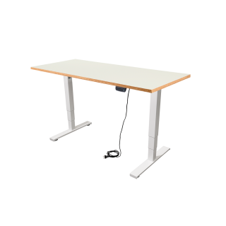 Schreibtisch Imstande, business-w + Tischplatte Sperrholz Platinweiß 180x80cm 