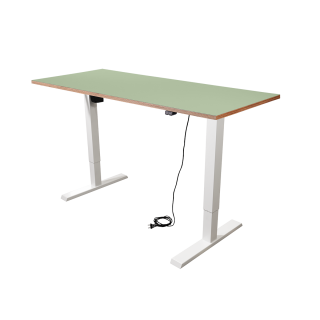 Schreibtisch Imstande, smart-w + Tischplatte Pistazio 180x80cm 