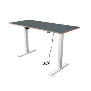 Schreibtisch Imstande, smart-w + Tischplatte Smokey Blue 180x80cm 