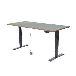 Schreibtisch imstande, Gestell business-b + Platte 140x60cm Ash 