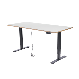Schreibtisch imstande, Gestell business-b + Platte 160x80cm Pebble 
