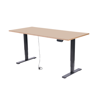 Schreibtisch imstande, Gestell business-b + Platte 160x80cm Powder 