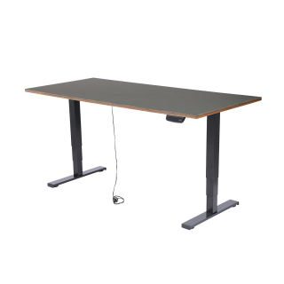 Schreibtisch imstande, Gestell business-b + Platte 180x80cm Iron 