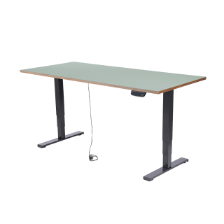 Schreibtisch imstande, Gestell business-b + Platte 180x80cm Auqavert 