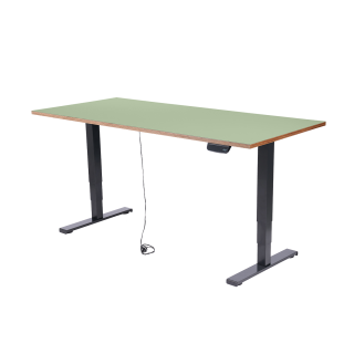 Schreibtisch imstande, Gestell business-b + Platte 140x80cm Pistazio 
