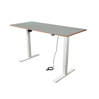 Schreibtisch imstande, Gestell smart-w + Platte 120x60cm Ash 