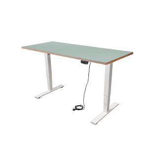 Schreibtisch imstande, business-w + Platte 120x60cm Aquavert 