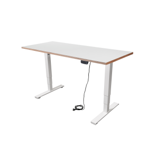 Schreibtisch imstande, business-w + Platte 140x80cm Pebble 