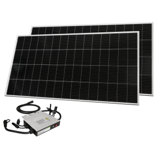 Solar-Set McShine, 2x 300W Solarmodul, 1x 600W WIFI-Wechselrichter 