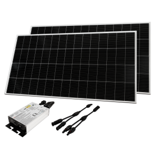 Solar-Set McShine, 2x 300W Solarmodul, 1x 600W Wechselrichter 