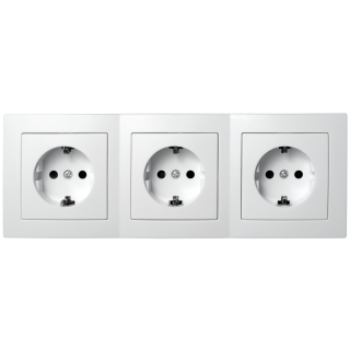 Steckdosen Set McPower Flair "Beginner 3S Profi" 4-teilig, weiß, Steckanschluss 