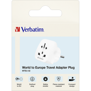 Steckdosenadapter Verbatim, Universal Travel, WTEU-02 