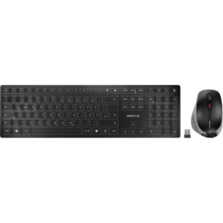 Tastatur-Maus Set CHERRY DW 9500 Slim, Wireless, Bluetooth, schwarz 