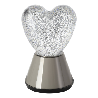 Tischleuchte EGLO "Glitter", LED, Kunststoff, transparent, 16,9xØ11cm 