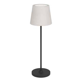 Tischleuchte EGLO "Leonero", LED, 3,8W, 300lm, 2400K/3000K/4000K, schwarz/beige 
