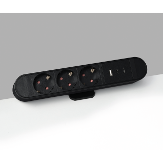 Tischsteckdose McPower "SK-03AC" 3x Steckdose, 2x USB-C PD30W, 1x USB-A 