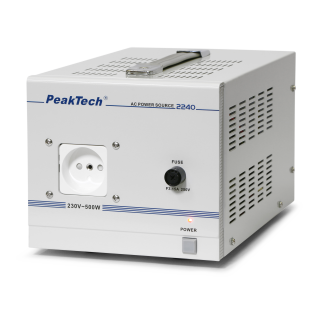 Trenntransformator PeakTech "P 2240" 230V AC, 2,5A, 500W, galvanische Trennung 